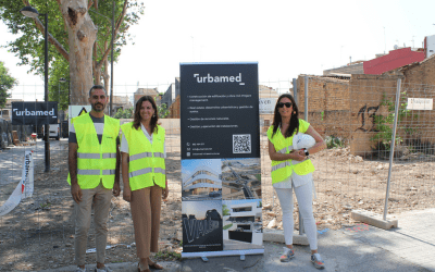 Visita Sandra Gómez a las obras del Centro de Día del Cabanyal