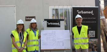 Visita Marta Torrado a las obras del Centro de Día del Cabanyal